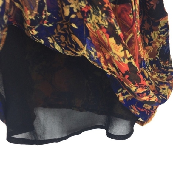 SANS SOUCI Crop Top Tank Spaghetti Strap Sheer Floral Flowy Boho Y2K Style XS - Picture 4 of 4